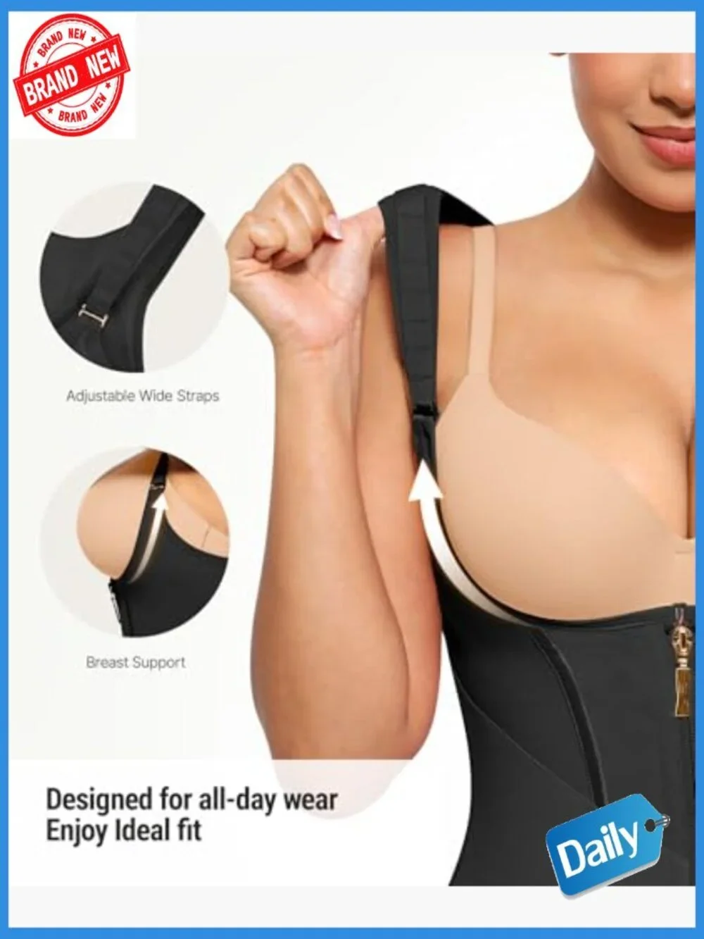 Waist Trainer Vest for Women Tummy Control Corset Body Shaper Back Support